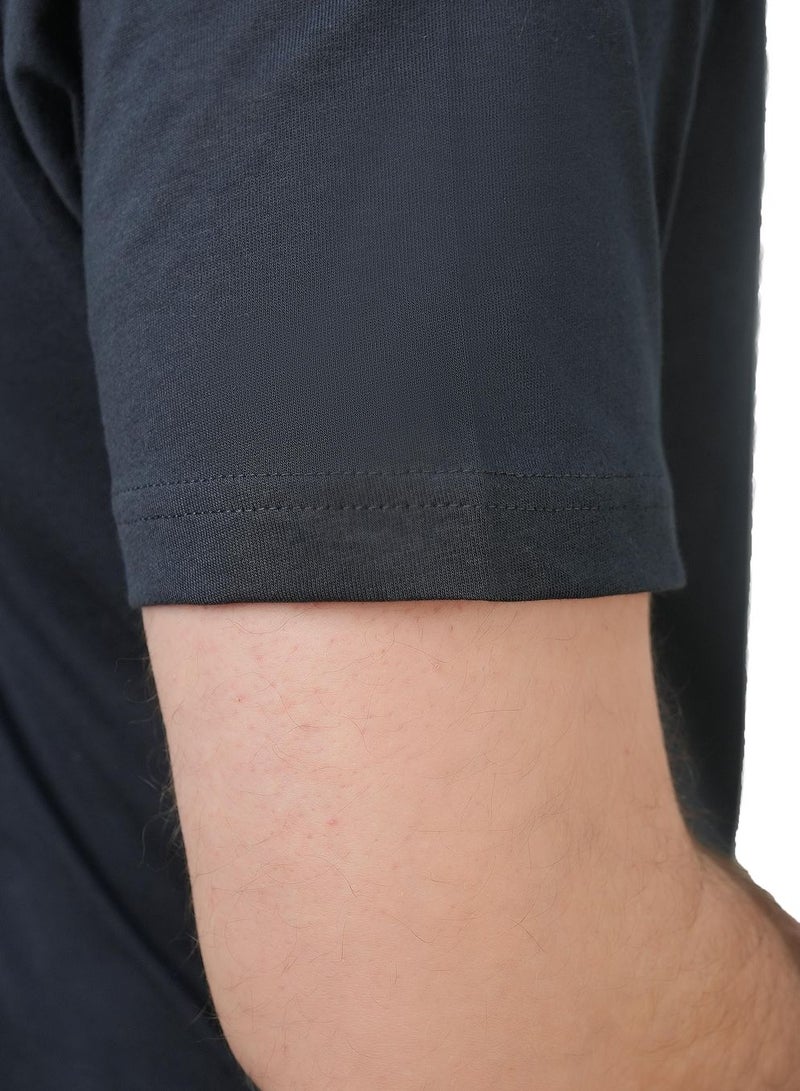 GIORDANO Men's Slim Fit Cotton Jersey Message Print Tee - Image 4